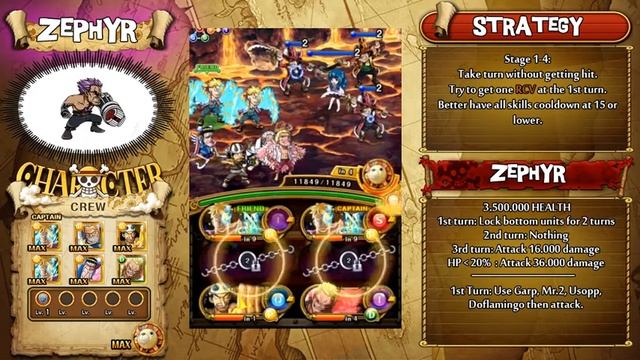 [OPTC Raid] Zephyr - 40 stamina - team Marco