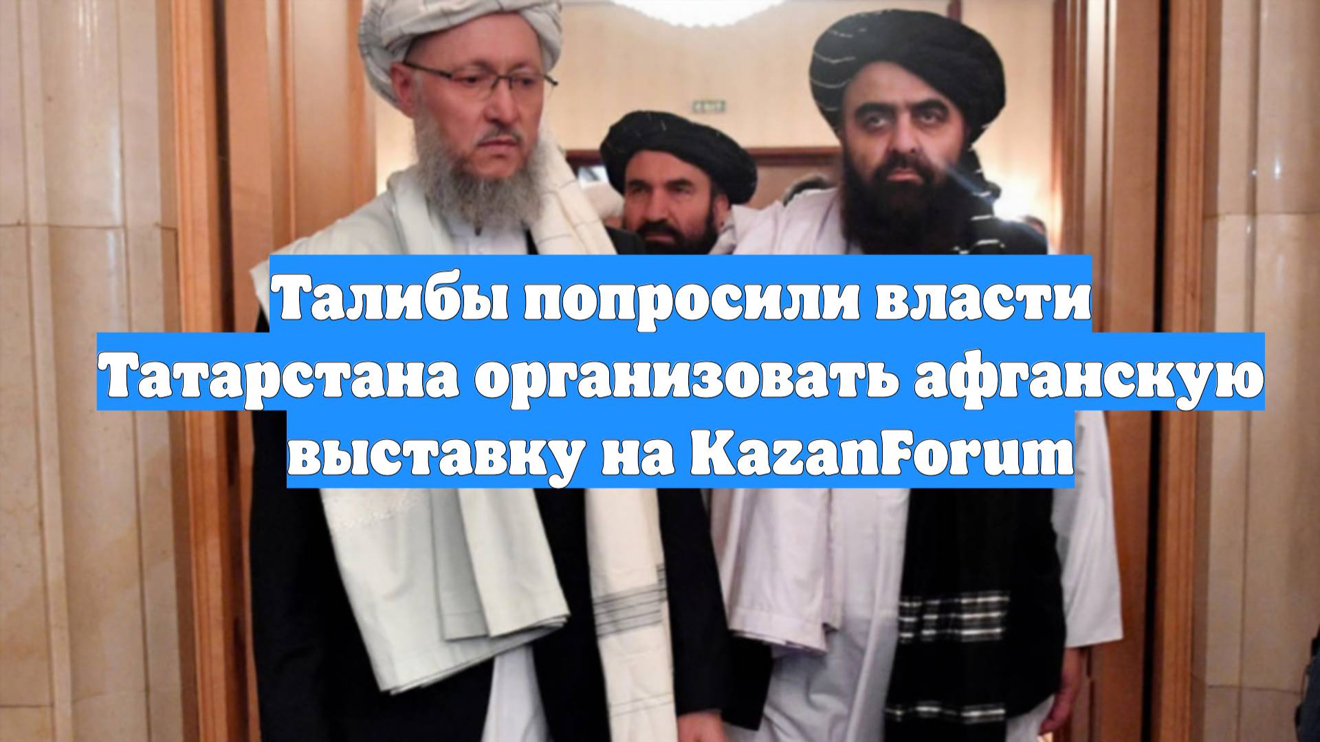 Талибы попросили власти Татарстана организовать афганскую выставку на KazanForum