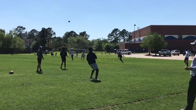 Cam Ward - QB Workout  - April 14 (Coach Van Meter)