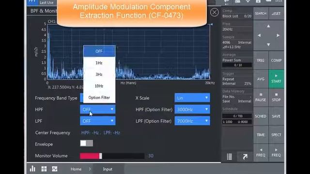 ONO SOKKI CF-4700 FFT Comparator passfail judgment