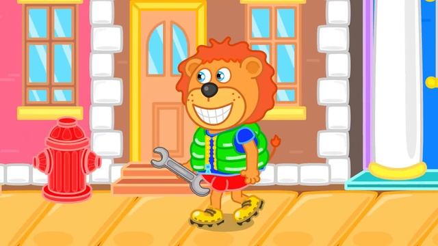 Маша_и_Леопольд_Прыжки_в_воду_Мультик_для_детей_Lion_Family_на_русском