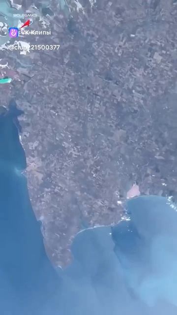 Вид с космоса на Крым