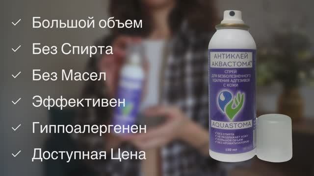 Аквастома Антиклей спрей