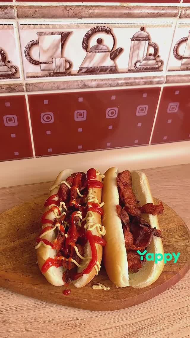 Хрустящий хот-дог #хот-дог #hotdog #еда #рецепты