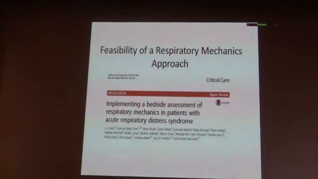 Implementing respiratory mechanics in practice Laurent Brochard