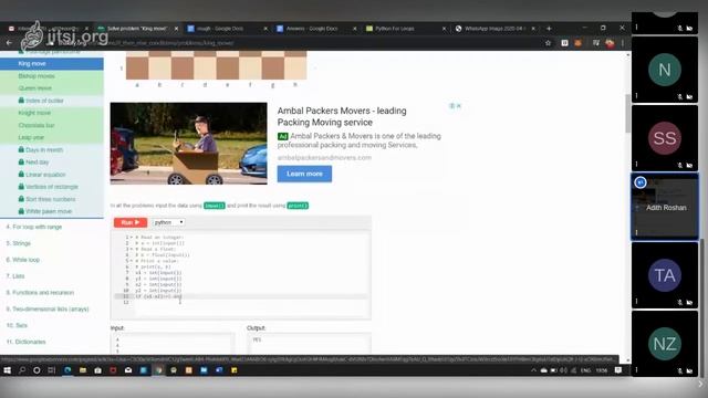 #2 for loops in python and snakify tips | Learn Python From Home by TinkerHub MES Marampally