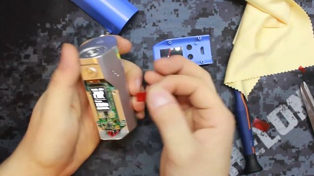 Wismec RX200S. Делаем экран красного цвета