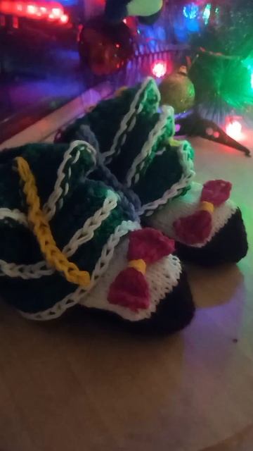 Связала носочки для конкурса 🎄🧦