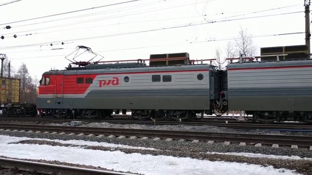 Электровоз ВЛ10-1728, ст. Рыбацкое, г.СПб, 01.03.2021г.