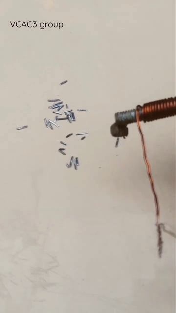 DIY Electromagnet                    (sinple homemade electromagnetic)#short