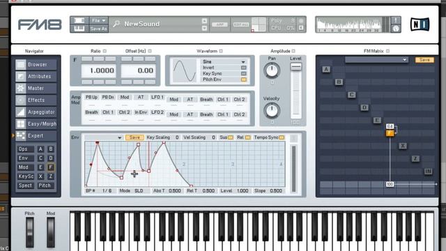 Frequency Modulation (FM) Synthesis in FM8