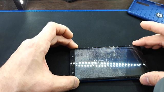 Как клеить 5D стекло Samsung A7 2018