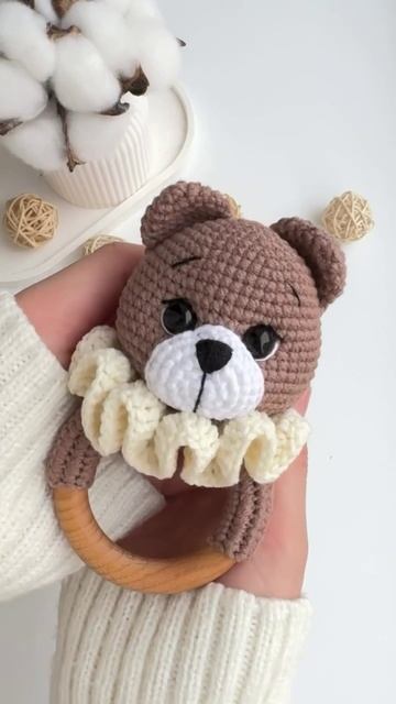Мишка-погремушка 🧸