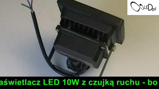 Halogen - naświetlacz LED 10W z czujką ruchu