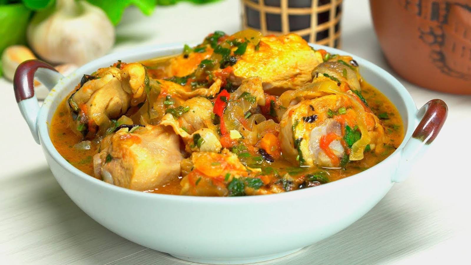 ЧАХОХБИЛИ из курицы. Знаменитое блюдо грузинская кухни.