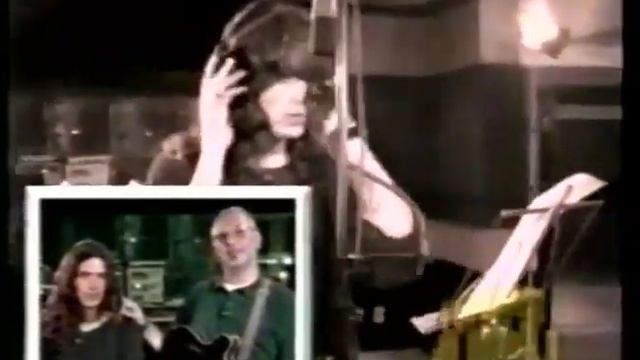 Saúl Hernández y Sabo Romo en la grabación de “El Leon” (Los Cuates de Chabelo) 1998