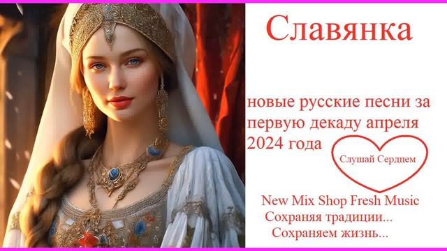 СЛАВЯНКА. Новые русские песни 1я декада апрель 2024 Russian Pop Best Music Magazine