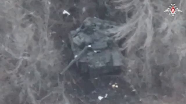 Уничтожение танка Т-72 ВСУ расчётами БпЛА