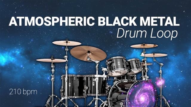 Free ATMOSPHERIC BLACK METAL Drum Loop 210 bpm