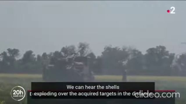 CAESAR self-propelled howitzer in Ukraine. French TV on Ceasar