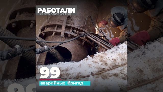 В оперативном штабе по тепло- и водоснабжению Республики подвели итоги работы за понедельник, 20 янв