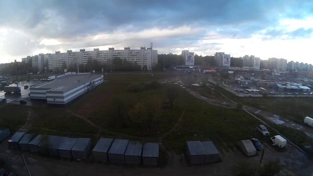 Смена погоды  вид из окна (ТАЙМЛАПС)