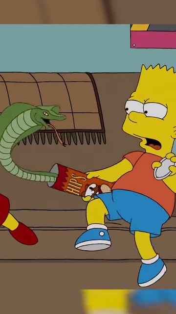 Барт и его кумир 🤩#мультфильм #лучшиемоменты #симпсоны #рек