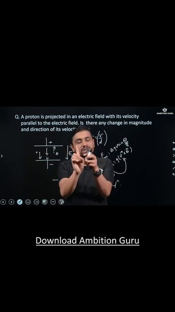 Charge Particle in Magnetic Field vs Electric Field  by Guru Binaya Banjade #shorts #ambitionguru