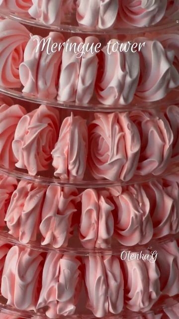 MERINGUE Tower❤️🔥#shorts #meringues #cooking #безе #павлова #меренга #yummy #foodie