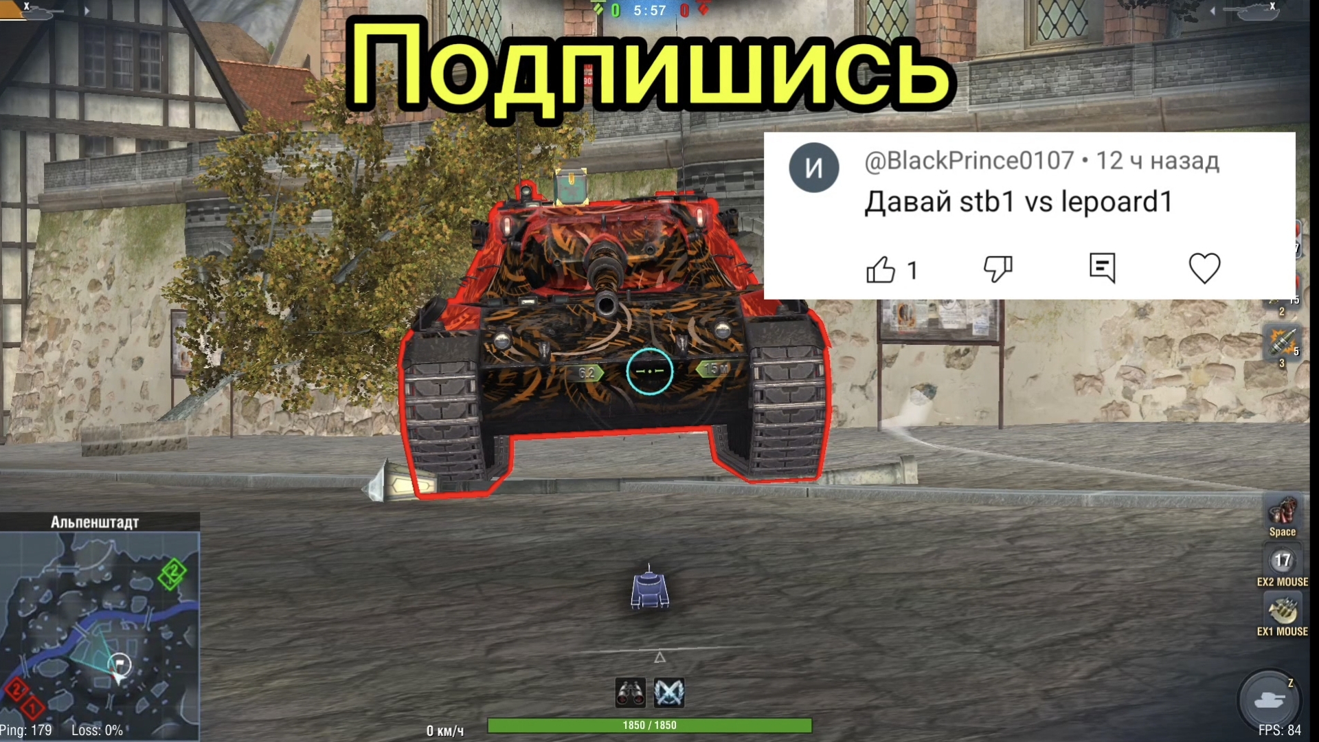 STB-1 против Leopard 1 битва в Tanks blitz