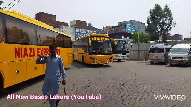 Niazi Express 99 Group Daewoo Hino Kazy Bus Lahore   لاہور تا میانوالی