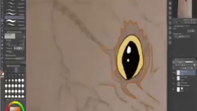 Digital drawing my crested gecko - Deku