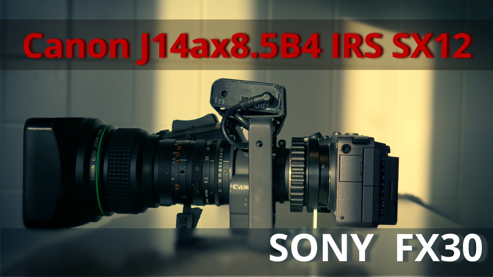 Canon J14ax8.5B4 IRS SX12 + Sony FX30
Мощный зум для трансляций