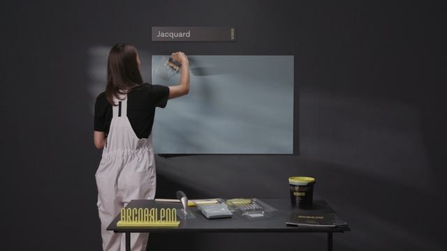 Нанесение декоративного покрытия Jacquard