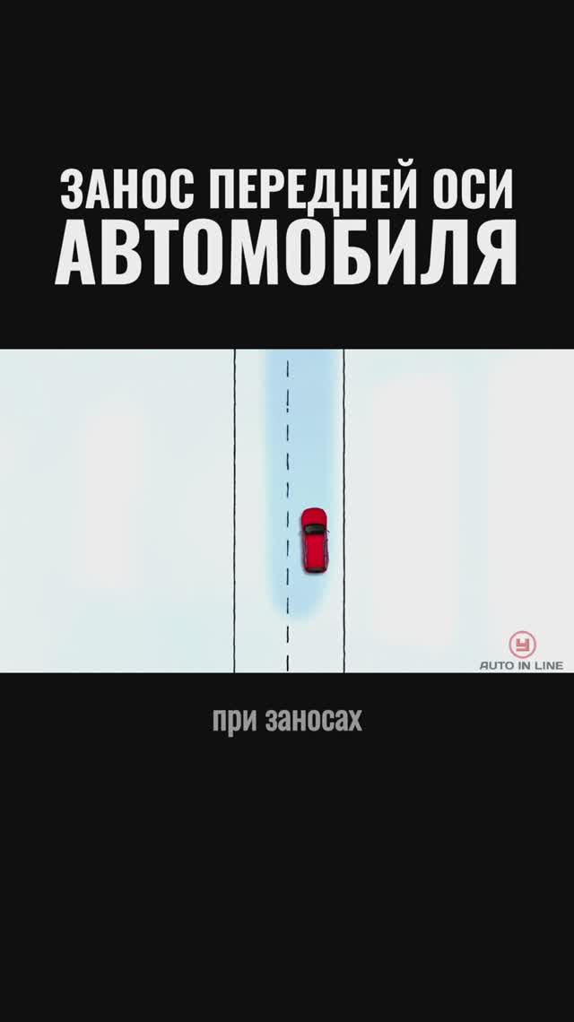 Занос передней оси автомобиля