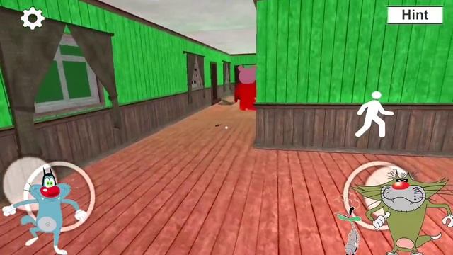 Lal aankh wala piggy | Piggy Santa Claus Horror Game With Oggy and Jack