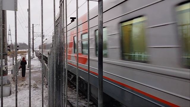 24 января 2025 г. Электровоз ЭП2К-189 с Пассажирским поездом Поповка