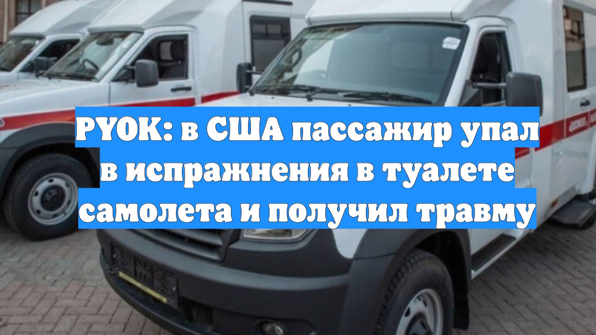PYOK: в США пассажир упал в испражнения в туалете самолета и получил травму