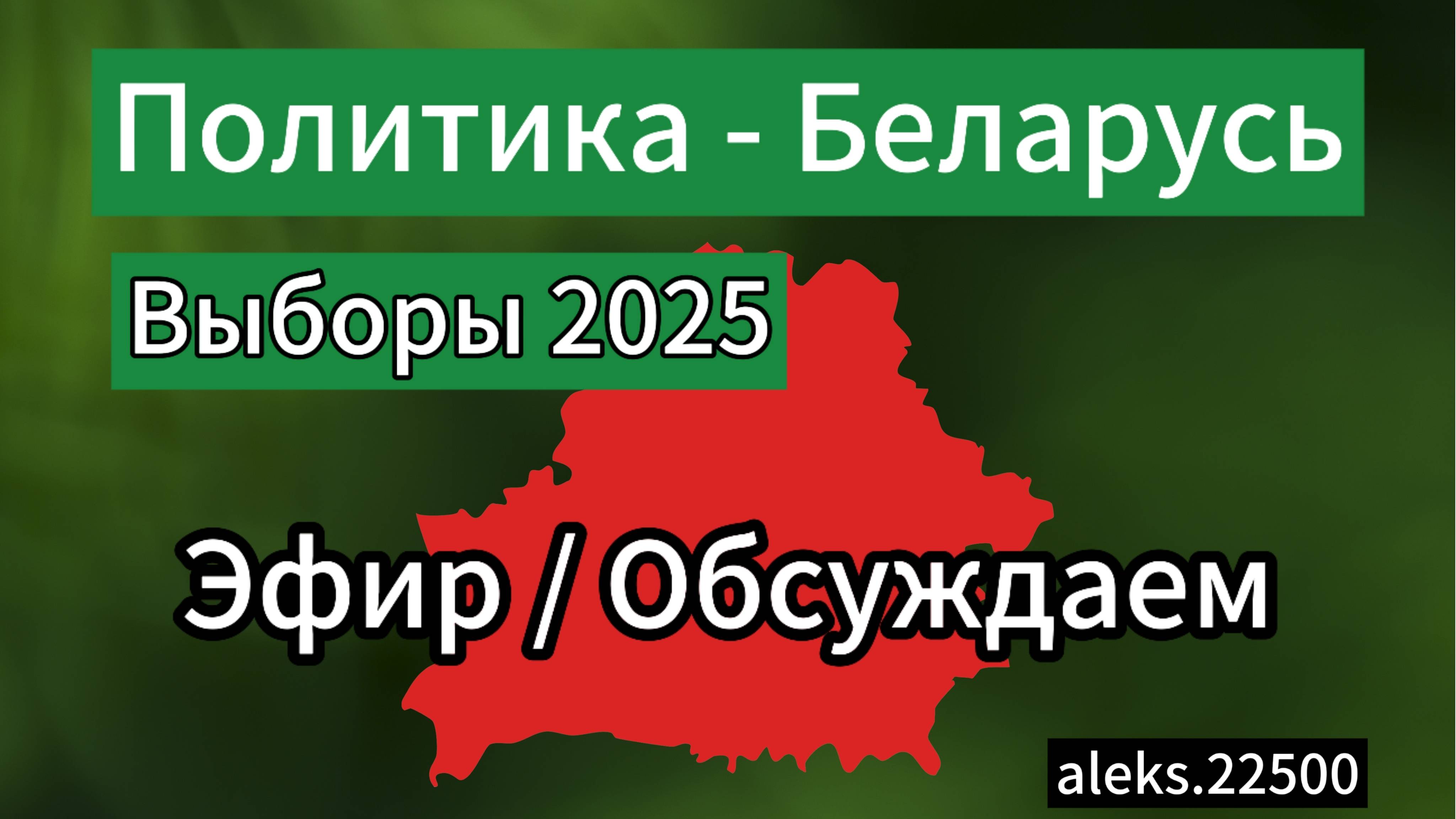 Политика - Беларусь | Лукашенко | Выборы 2025 | Без визы | Граница с Россией (Aleks 22500)