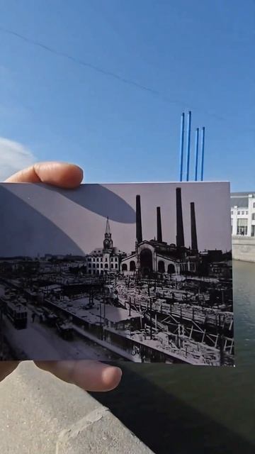 НА ФОТО более 110 лет РАЗНИЦЫ! ГЭС 2.Москва.Подписывайся, комментируй!Жми лайк!#былостало #москва