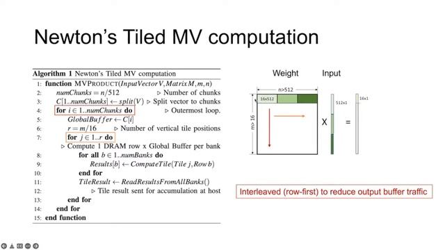 Newton: A DRAM-maker's Accelerator-in-Memory (AiM) Architecture for ML