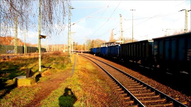 DB 140 353-4 passes Lehrte Bahnhof 12 Feb 2014