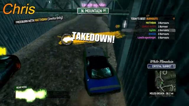 Burnout Paradise 5 Player Co-op Part 2