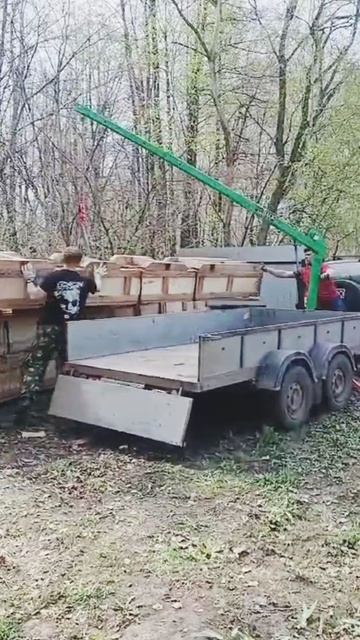 Кран для прицепа