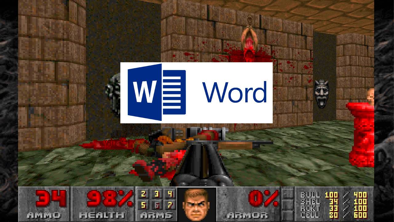 Запуск Doom в MS Word