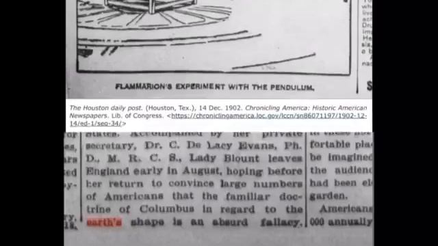 Тысячи газетных статей с 1800-х - 1960-х о ПЛОСКОЙ ЗЕМЛЕ