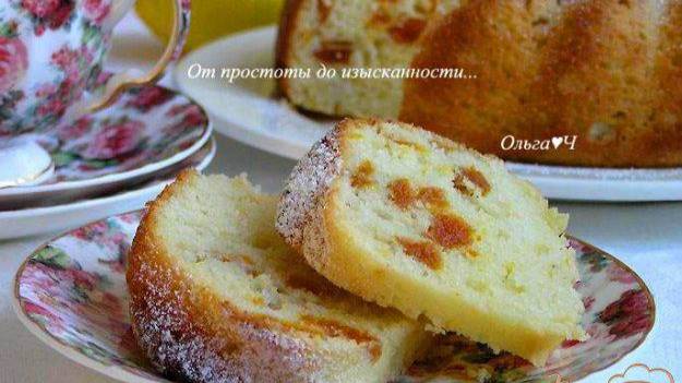 Творожный кекс с курагой