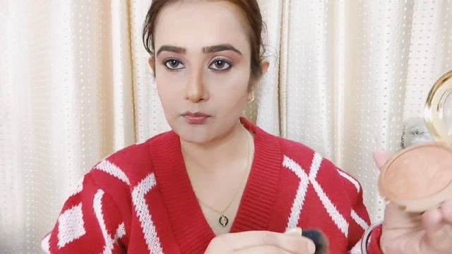 Makeup With Red/ White Sweater n Red Dress / SWATI BHAMBRA