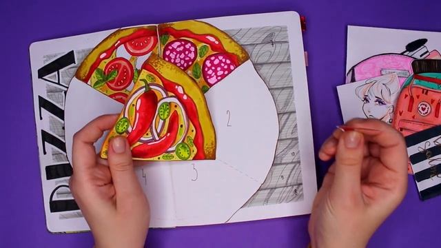 Бумажные сюрпризы  Девушка-кошка  МИР из БУМАЖЕК
