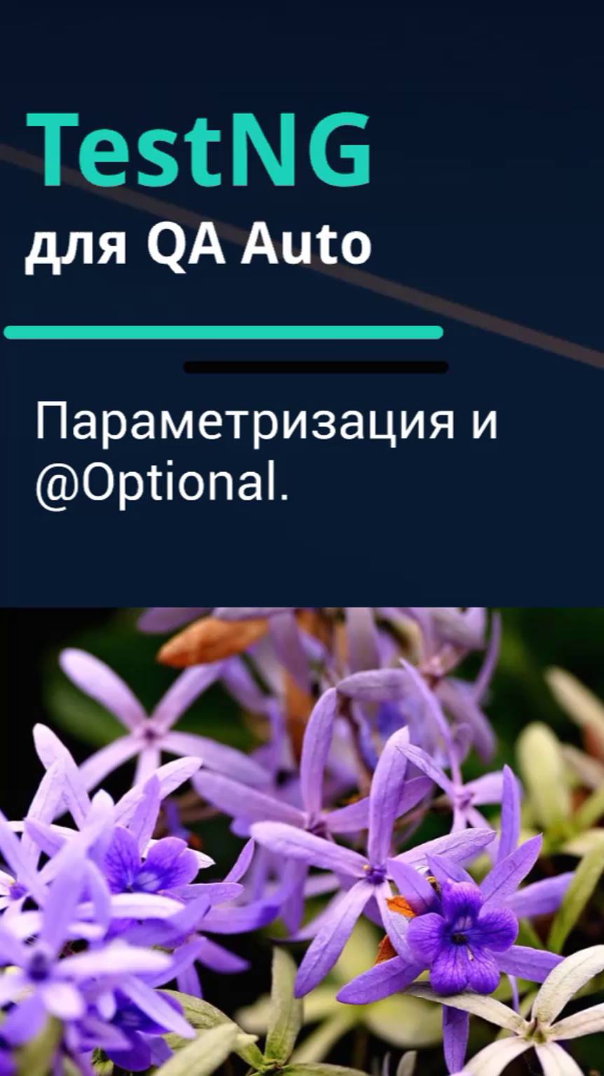 TestNG для QA Auto. Параметризация и @Optional.
